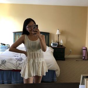 FREE PEOPLE cream dress